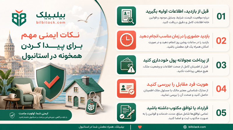 نکات ایمنی مهم برای پیدا کردن همخونه در استانبول