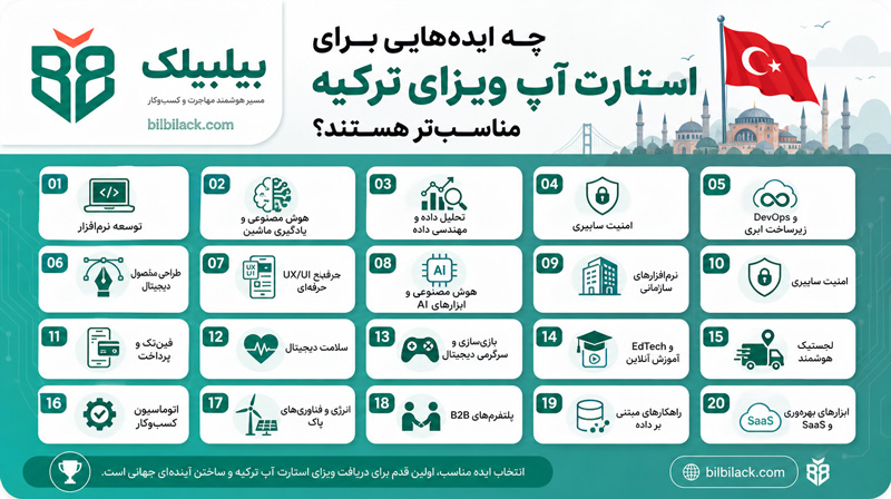 چه ایده‌هایی برای استارت آپ ویزای ترکیه مناسب‌تر هستند؟