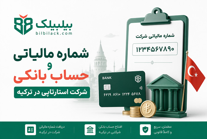 شماره مالیاتی و حساب بانکی شرکت استارتاپی در ترکیه