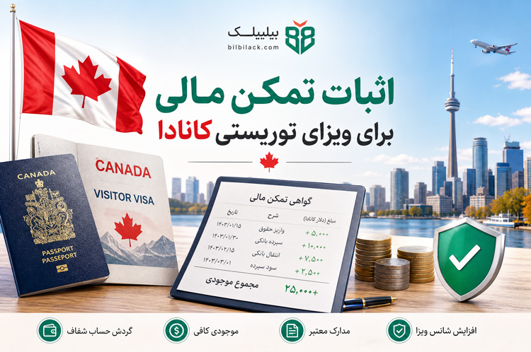 اثبات تمکن مالی برای ویزای توریستی کانادا