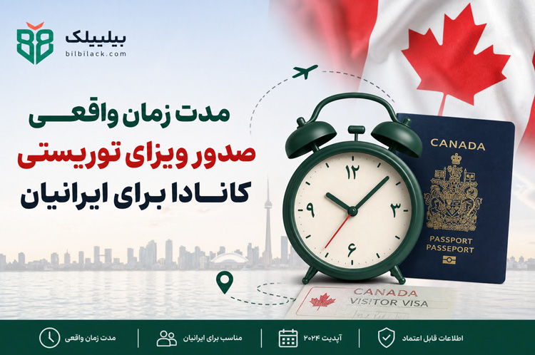 مدت زمان واقعی صدور ویزای توریستی کانادا برای ایرانیان